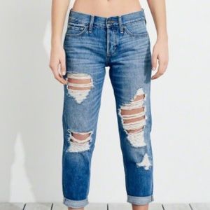 Hollister low rise boyfriend jeans